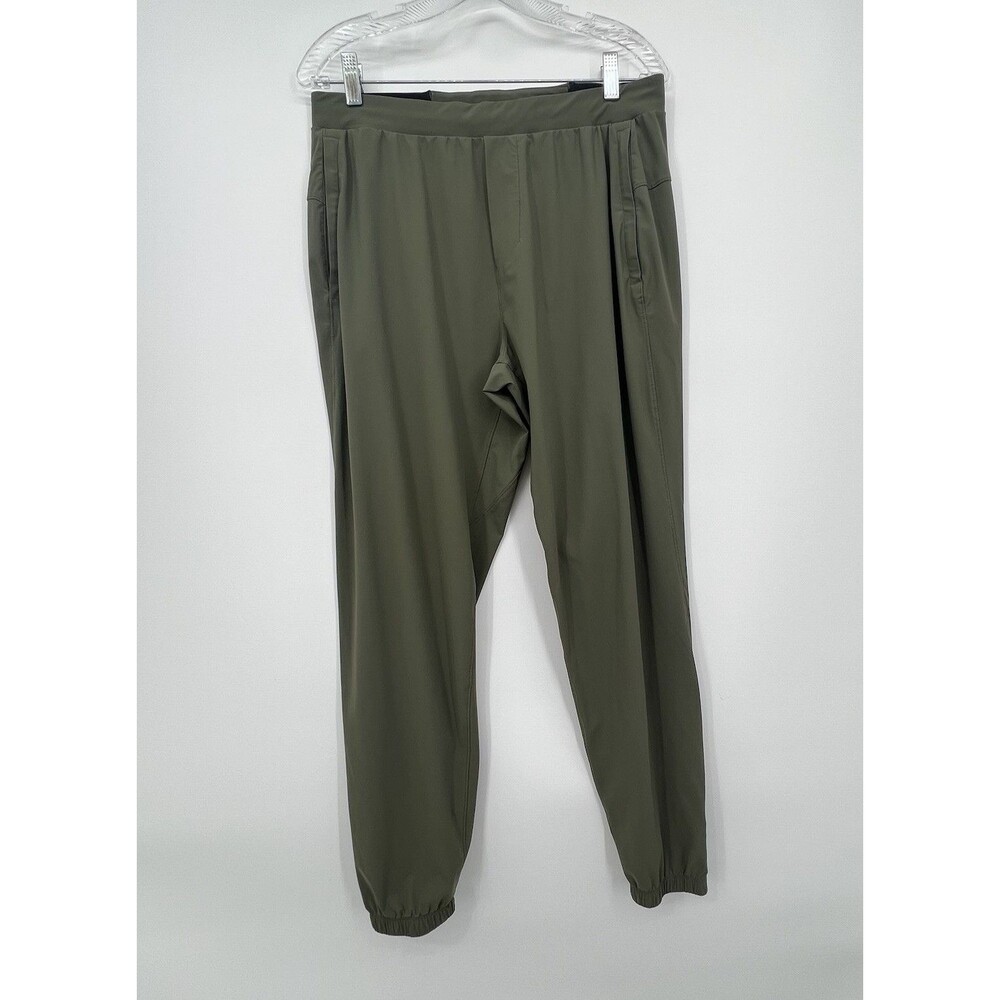 Lululemon Mens Surge Jogger *29" Size L Green Athleisure Zip Ankle Run